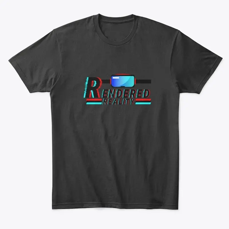 Rendered Reality 3D headset logo T shirt